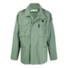 SS21 Arrows Logo Solid Color Multiple Pockets Jacket Green