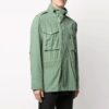 SS21 Arrows Logo Solid Color Multiple Pockets Jacket Green