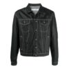 SS21 Arrows Pattern Denim Jacket Black