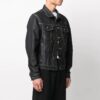 SS21 Arrows Pattern Denim Jacket Black