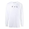 SS21 Arrows Pattern Printing Round Neck Long Sleeves Ordinary Version White