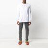 SS21 Arrows Pattern Printing Round Neck Long Sleeves Ordinary Version White