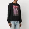SS21 Arrows Pattern Printing Round Neck Long Sleeves Version Black