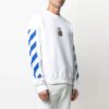 SS21 Arrows Pattern Stripe Printing Long Sleeves White