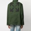 SS21 Arrows Pattern Zipper Hooded Jacket Ordinary Version Green