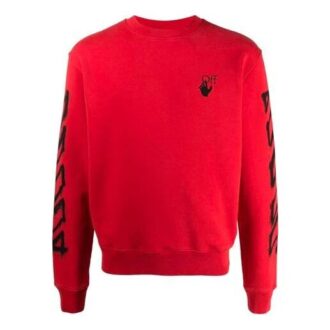 SS21 Arrows Printing Casual Round Neck Printing Version Red
