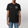 SS21 Arrows Printing Round Neck Printing Short Sleeve Ordinary Version Black