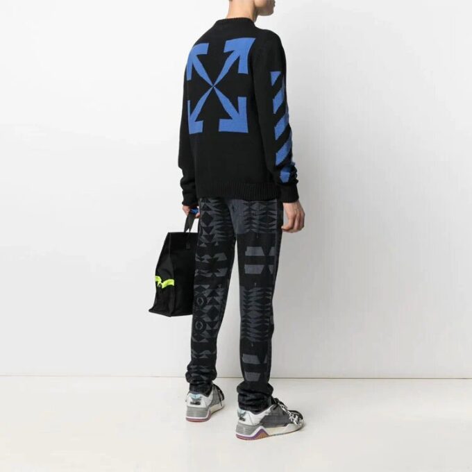 SS21 Arrows Stripe Knit Version Black