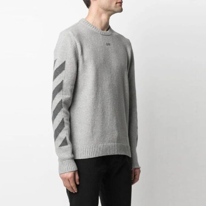 SS21 Arrows Stripe Knit Version Gray