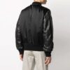SS21 aviator Logo Printing Splicing Jacket Black