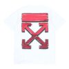 SS21 Back Arrow Logo Printing Round Neck Pullover Short Sleeve White
