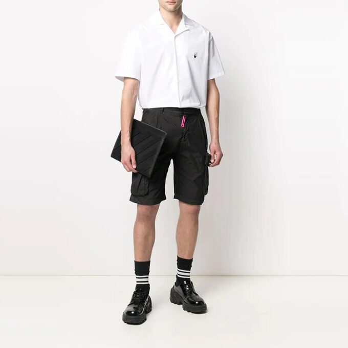 SS21 Back Logo Embroidered Short Sleeve Shirt White