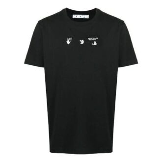 SS21 Back Logo Printing Round Neck Short Sleeve Ordinary Version Black