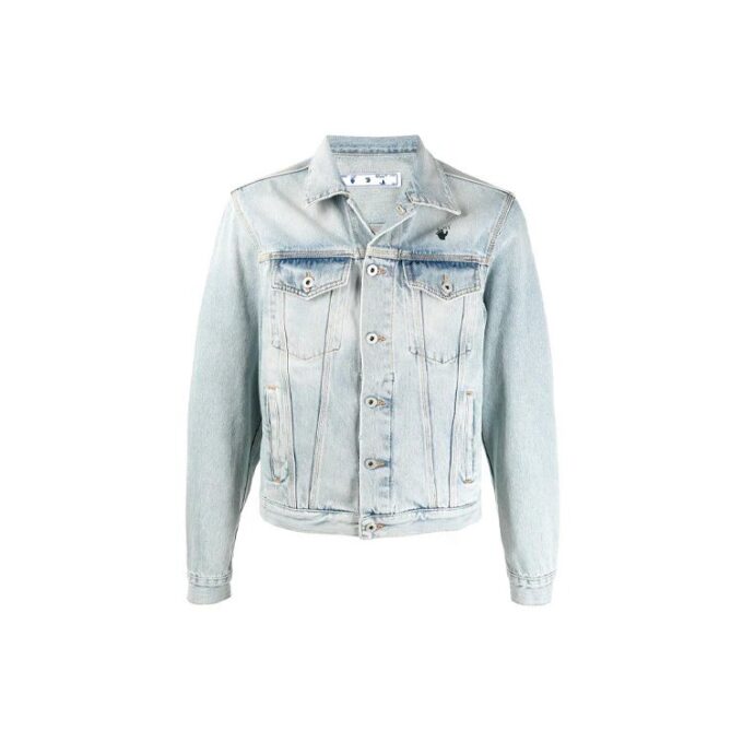 SS21 Back Printing Denim Jacket Blue