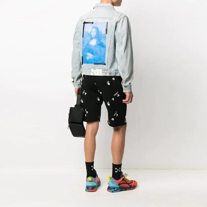 SS21 Back Printing Denim Jacket Blue