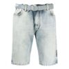 SS21 Belt Logo Printing Denim Shorts Version Blue