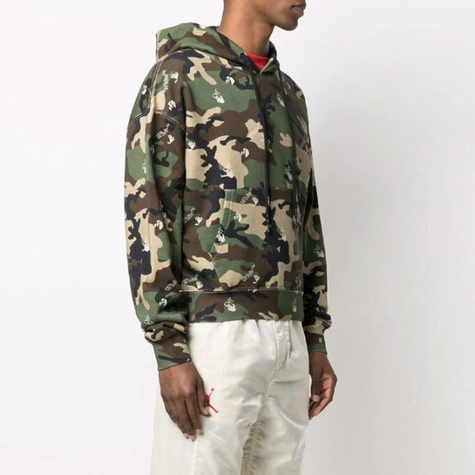 SS21 Camouflage Full Print Printing Loose Fit Green