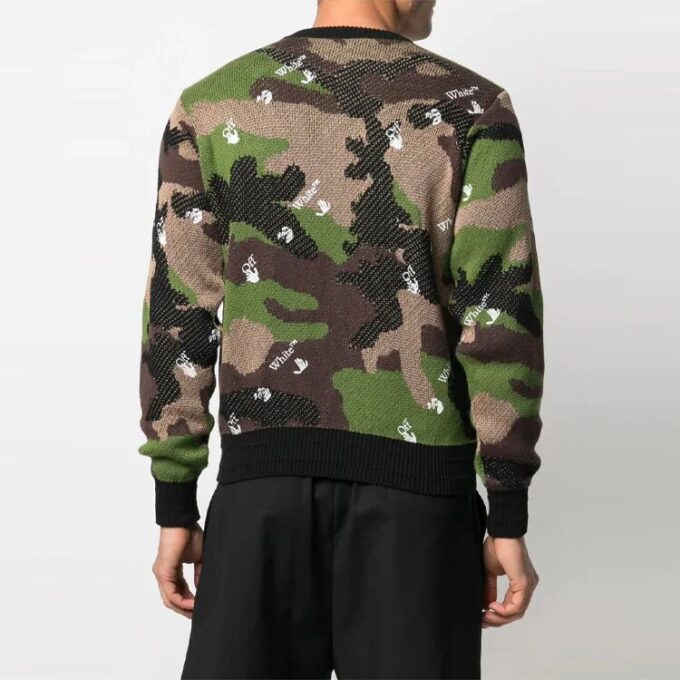SS21 Camouflage Knit Green Camouflage