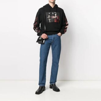 SS21 Caravaggio Printing Hoodie “Black Red”