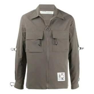 SS21 Cargo Pocket Long Sleeves Shirt Gray