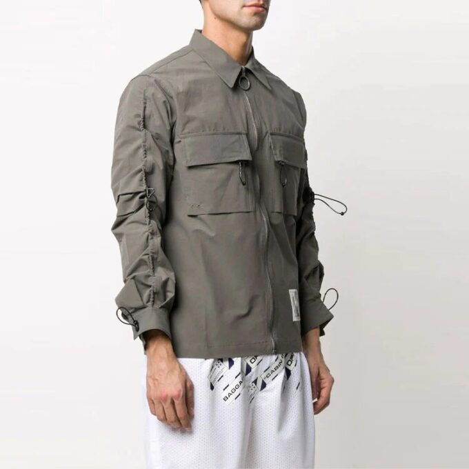 SS21 Cargo Pocket Long Sleeves Shirt Gray