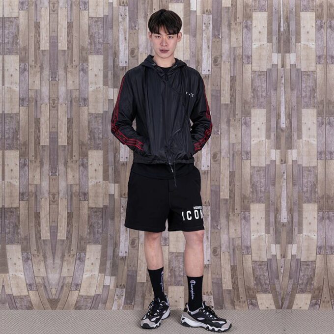 SS21 Casual hooded Zipper Jacket Ordinary Version Black