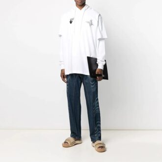 SS21 Casual Pattern Printing White