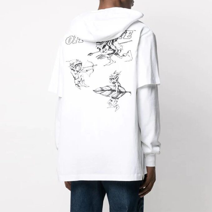 SS21 Casual Pattern Printing White