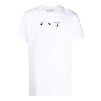 SS21 Casual Round Neck Short Sleeve Printing Version White