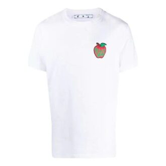 SS21 Chest Logo Printing Round Neck Short Sleeve Ordinary Version White