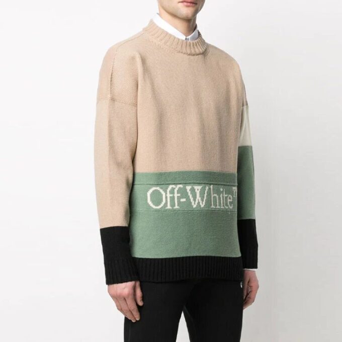 SS21 Colorblock Logo Round Neck Long Sleeves Colorblock