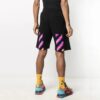 SS21 Diag Stripe Sweat Shorts Men s Black