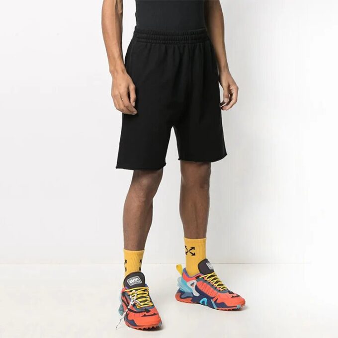 SS21 Diag Stripe Sweat Shorts Men s Black