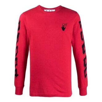 SS21 Geometry Pattern Long Sleeves Slim Fit Version Red