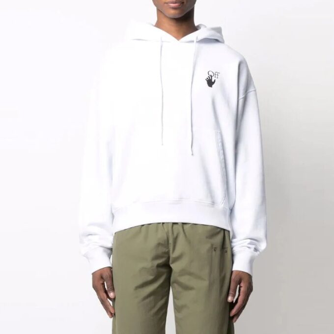SS21 Gradient Arrow Loose Fit White