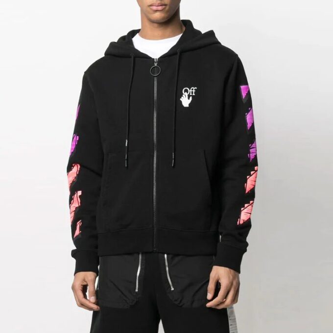 SS21 Gradient Zipper Classic Jacket Ordinary Version Black
