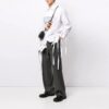 SS21 Graffiti Logo Printing Long Sleeves Shirt White