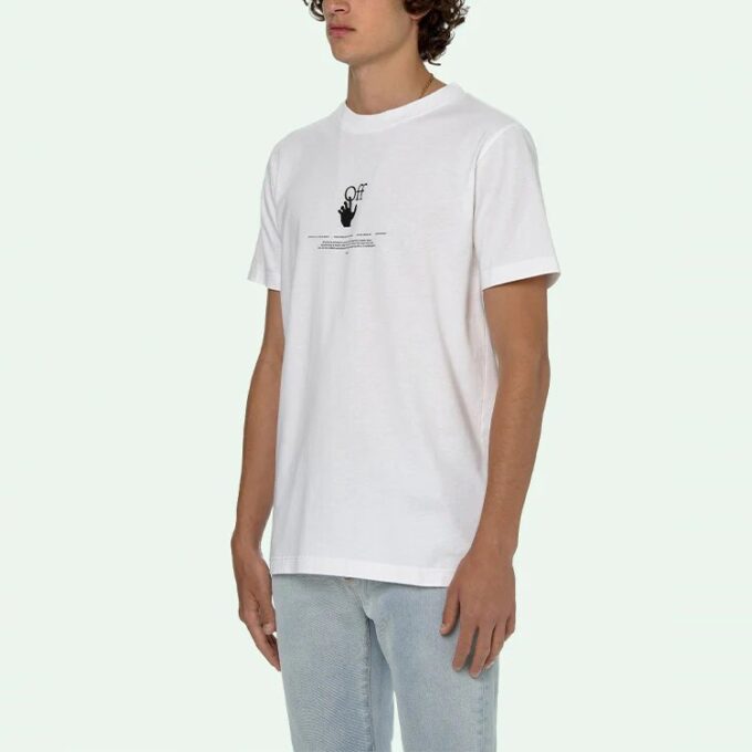 SS21 Graffiti Printing Short Sleeve White