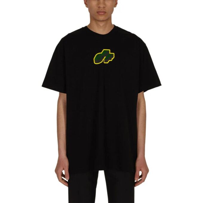 SS21 Green Arrow Cartoon Short Sleeve Loose Fit Black