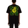SS21 Green Arrow Cartoon Short Sleeve Loose Fit Black