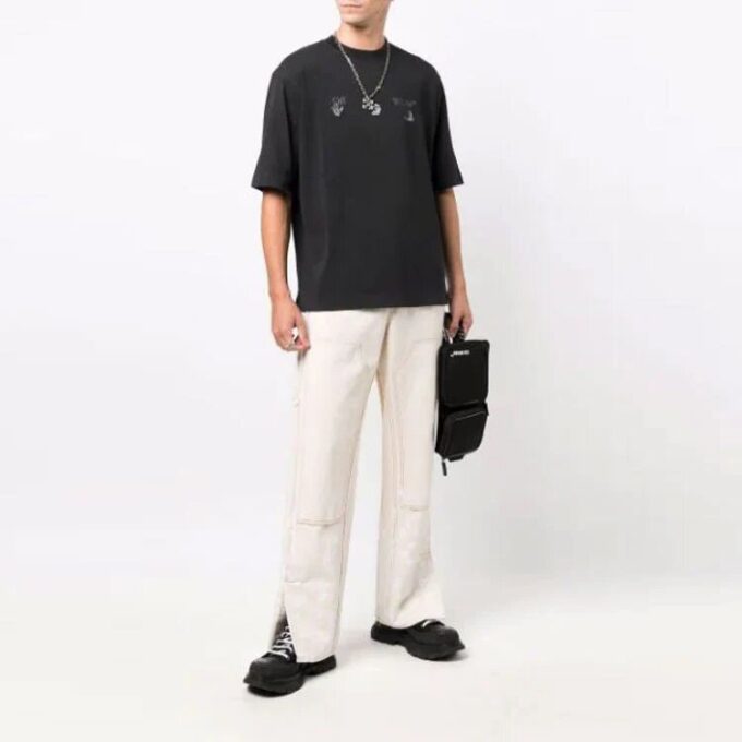 SS21 Hands Logo Short Sleeve Ordinary Version Black