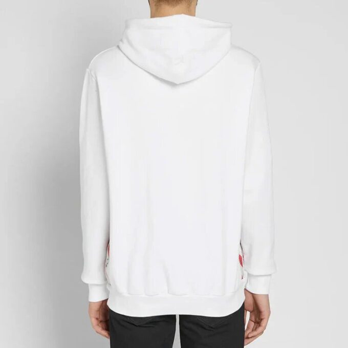 SS21 hooded Logo Printing Long Sleeves Loose Fit White