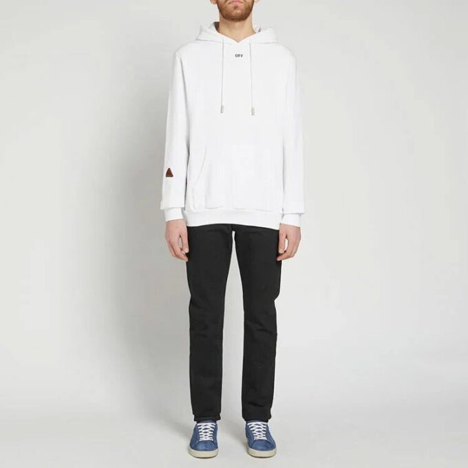 SS21 hooded Logo Printing Long Sleeves Loose Fit White