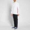 SS21 hooded Logo Printing Long Sleeves Loose Fit White