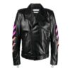 SS21 lapel Printing Jacket Black