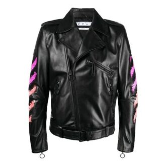 SS21 lapel Printing Jacket Black