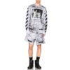 SS21 Large Printing Pullover Gray White