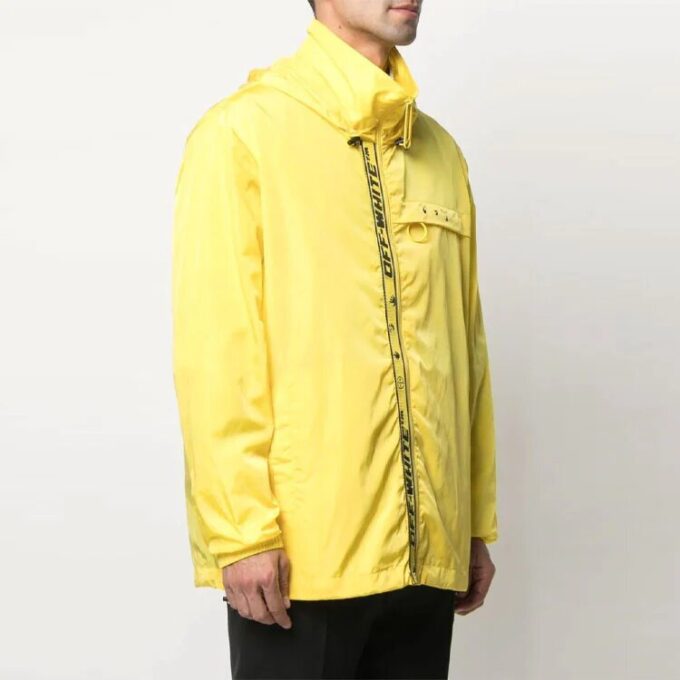 SS21 Logo Alphabet Printing Zipper Windbreaker Ordinary Version Yellow