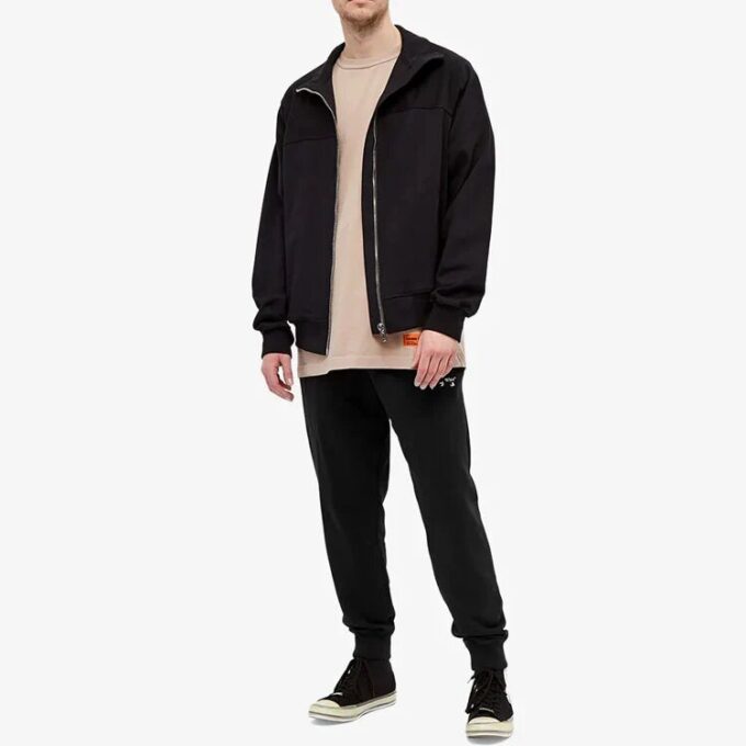 SS21 Logo Alphabet Sports Pants Loose Fit Black
