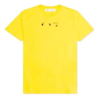SS21 Logo Arrow Printing Round Neck Short Sleeve Loose Fit Yellow